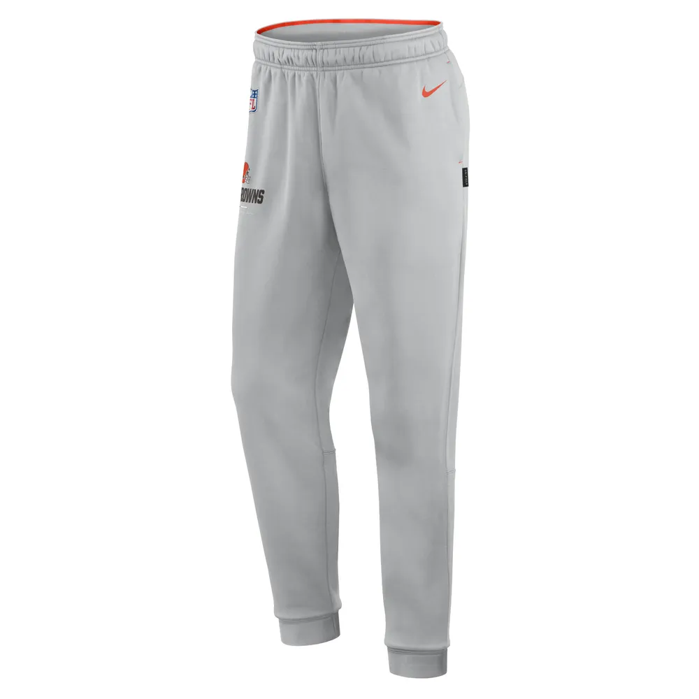 Men's Nike Gray Cleveland Browns Sideline Logo Performance Pants