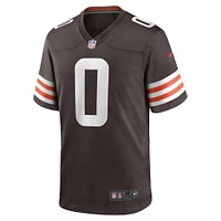 FTF BROWNS MARRON NIKE HOMME TEAM COULEUR JERSEY JERMENGME