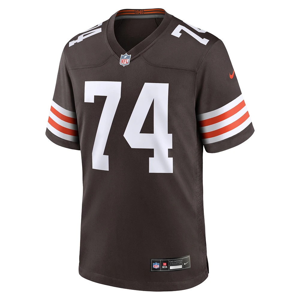 Men's Nike Hakeem Adeniji  Brown Cleveland Browns Game Jersey