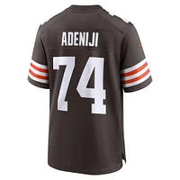 Men's Nike Hakeem Adeniji  Brown Cleveland Browns Game Jersey