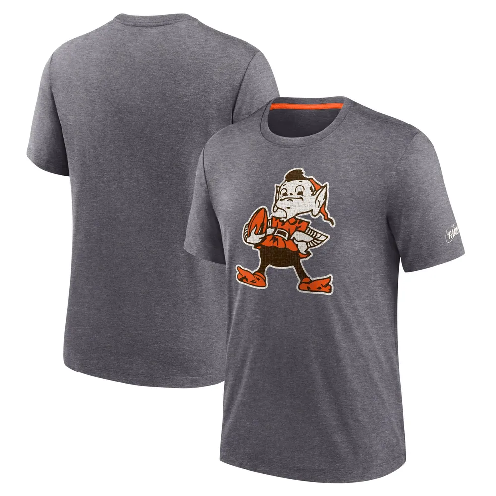 Lids Cleveland Browns Nike Brownie The Elf Rewind Playback Logo Tri-Blend T- Shirt