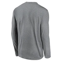 Men's Nike Heather Gray Cleveland Browns Icon Legend Performance Long Sleeve T-Shirt
