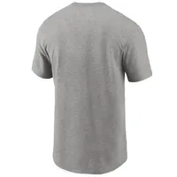 Men's Nike Heathered Gray Cleveland Browns Primary Logo T-Shirt