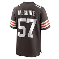 Men's Nike Isaiah McGuire  Brown Cleveland Browns Team Game Jersey