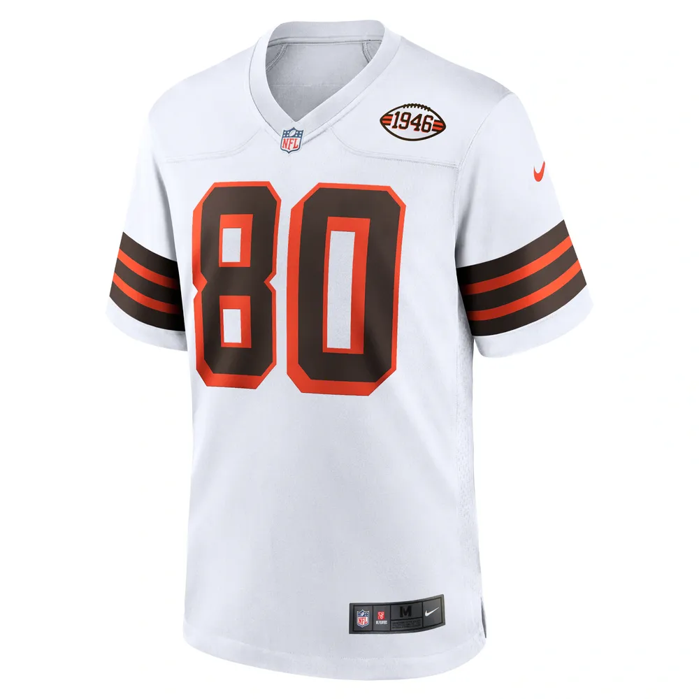 Maillot Nike Jarvis Landry pour hommes, blanc, Cleveland Browns, collection 1946, jeu alternatif