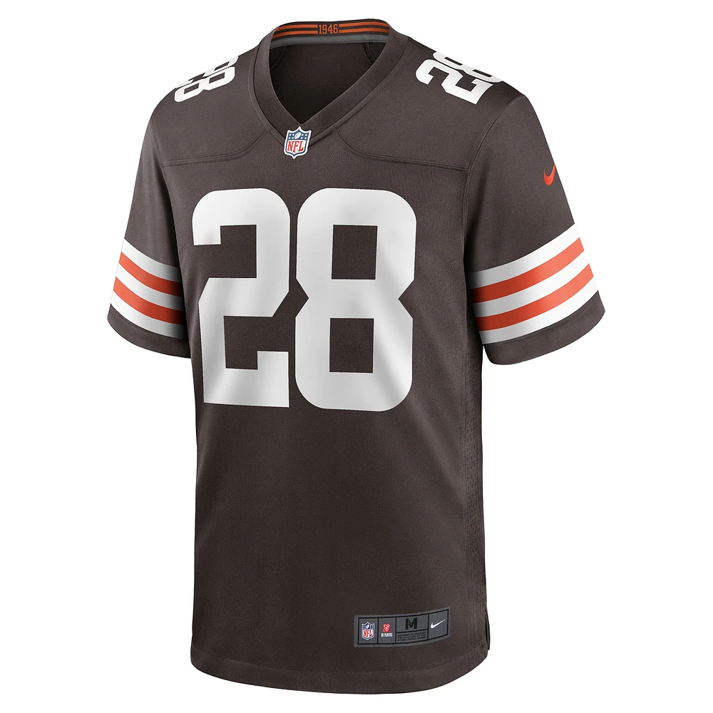 Maillot de joueur match Nike Jeremiah Owusu-Koramoah des Cleveland Browns pour homme, marron