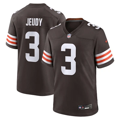 Maillot de match Nike Jerry Jeudy pour hommes, marron, Cleveland Browns