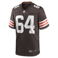 Men's Nike Joe DeLamielleure Brown Cleveland Browns Game Retired Player Jersey