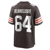 Men's Nike Joe DeLamielleure Brown Cleveland Browns Game Retired Player Jersey