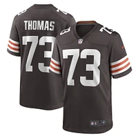 Maillot de joueur retraité des Cleveland Browns Nike Joe Thomas Brown pour homme