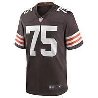 Maillot de match Nike Joel Bitonio Brown Cleveland Browns pour homme