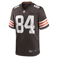 Maillot Nike Jordan Akins pour homme, marron, joueur de match des Cleveland Browns