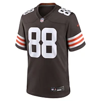 Maillot de match d'équipe Nike Jordan Akins Brown pour homme des Cleveland Browns