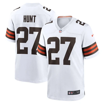 Men's Nike Kareem Hunt White Cleveland Browns Game Player Jersey