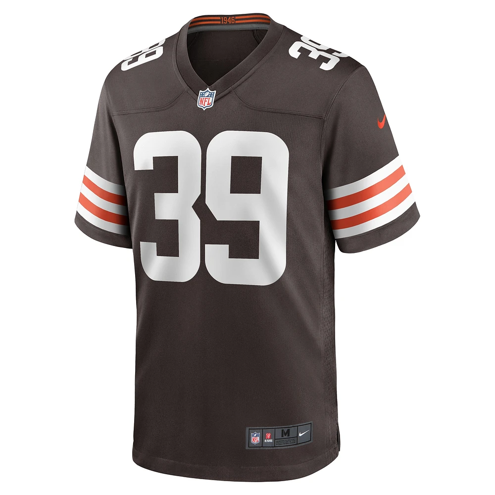 Men's Nike Lucas Havrisik  Brown Cleveland Browns Team Game Jersey