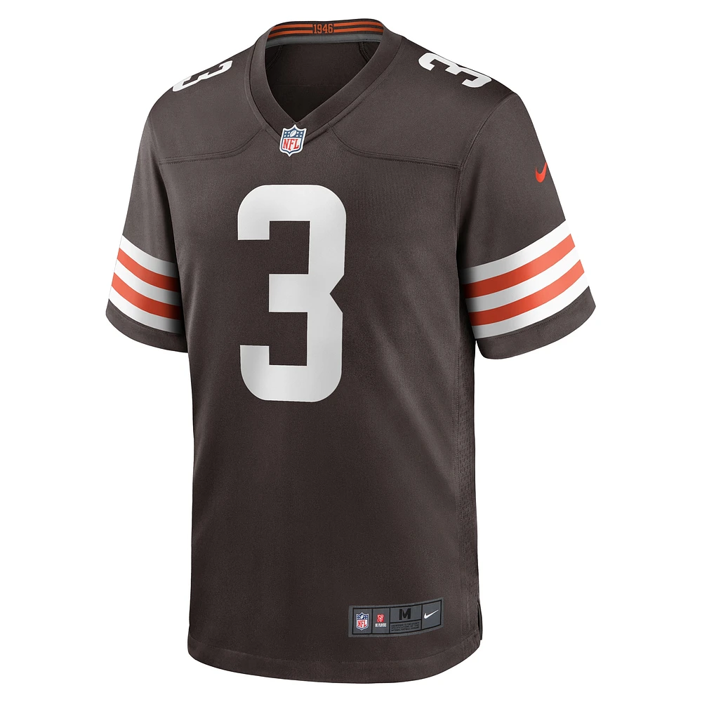 Maillot de match l'équipe Nike des Cleveland Browns pour hommes