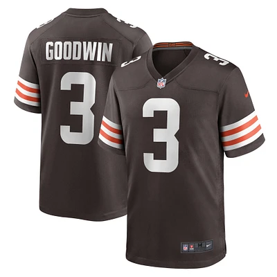 Men's Nike Marquise Goodwin  Brown Cleveland Browns Team Game Jersey