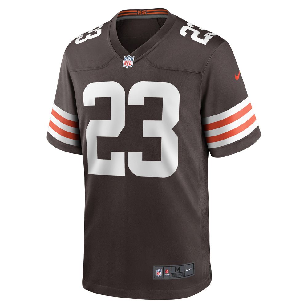 Men's Nike Martin Emerson Jr. Brown Cleveland Browns Game Player Jersey