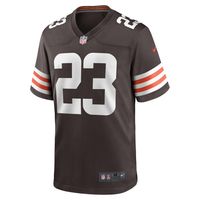 Men's Nike Martin Emerson Jr. Brown Cleveland Browns Game Player Jersey