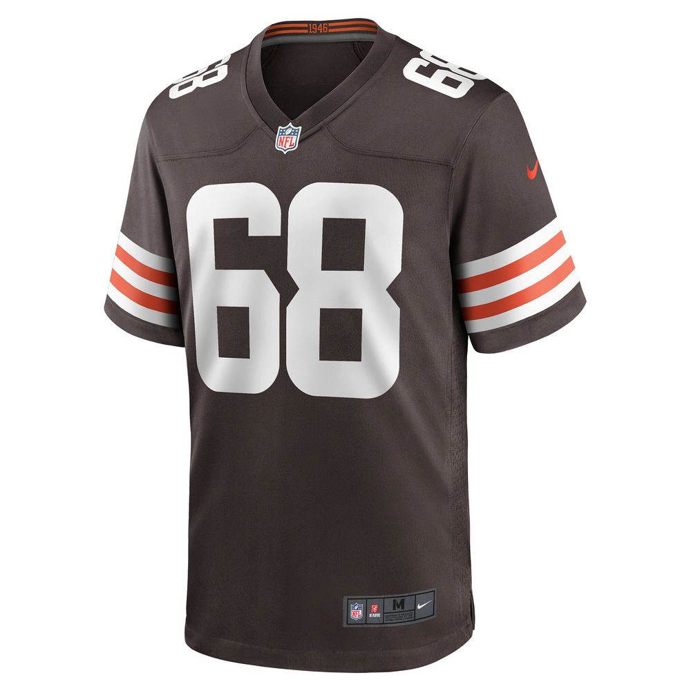 Men's Nike Michael Dunn Brown Cleveland Browns Game Jersey