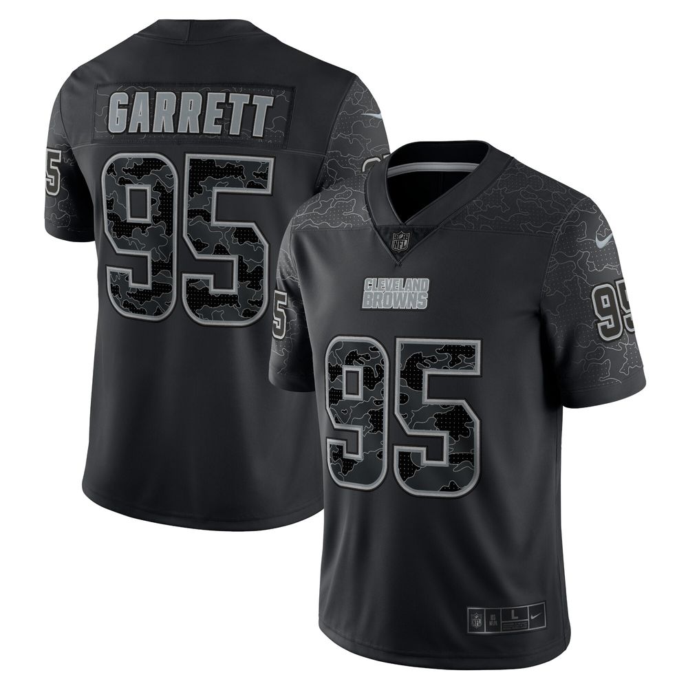 Nike Men's Nike Myles Garrett Black Cleveland Browns RFLCTV Limited Jersey