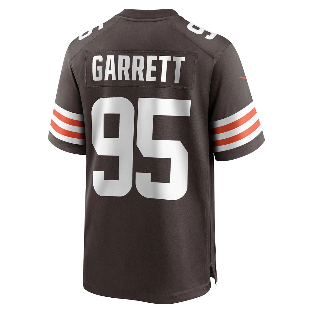 Men's Nike Myles Garrett Brown Cleveland Browns Game Jersey