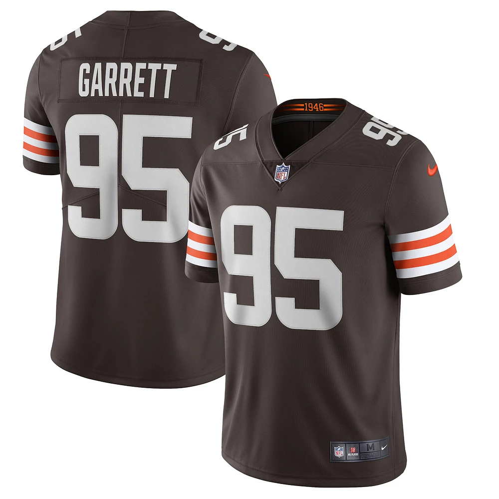 Men's Nike Myles Garrett Brown Cleveland Browns Vapor Limited Jersey