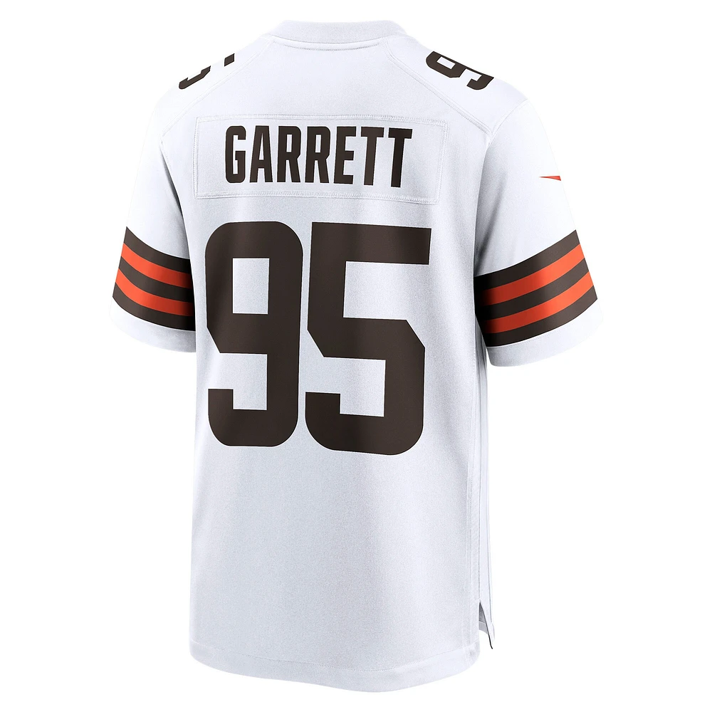 Maillot Nike Myles Garrett pour homme, blanc, Cleveland Browns, match extérieur