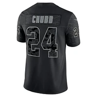 Men's Nike Nick Chubb Black Cleveland Browns RFLCTV - Limited Jersey