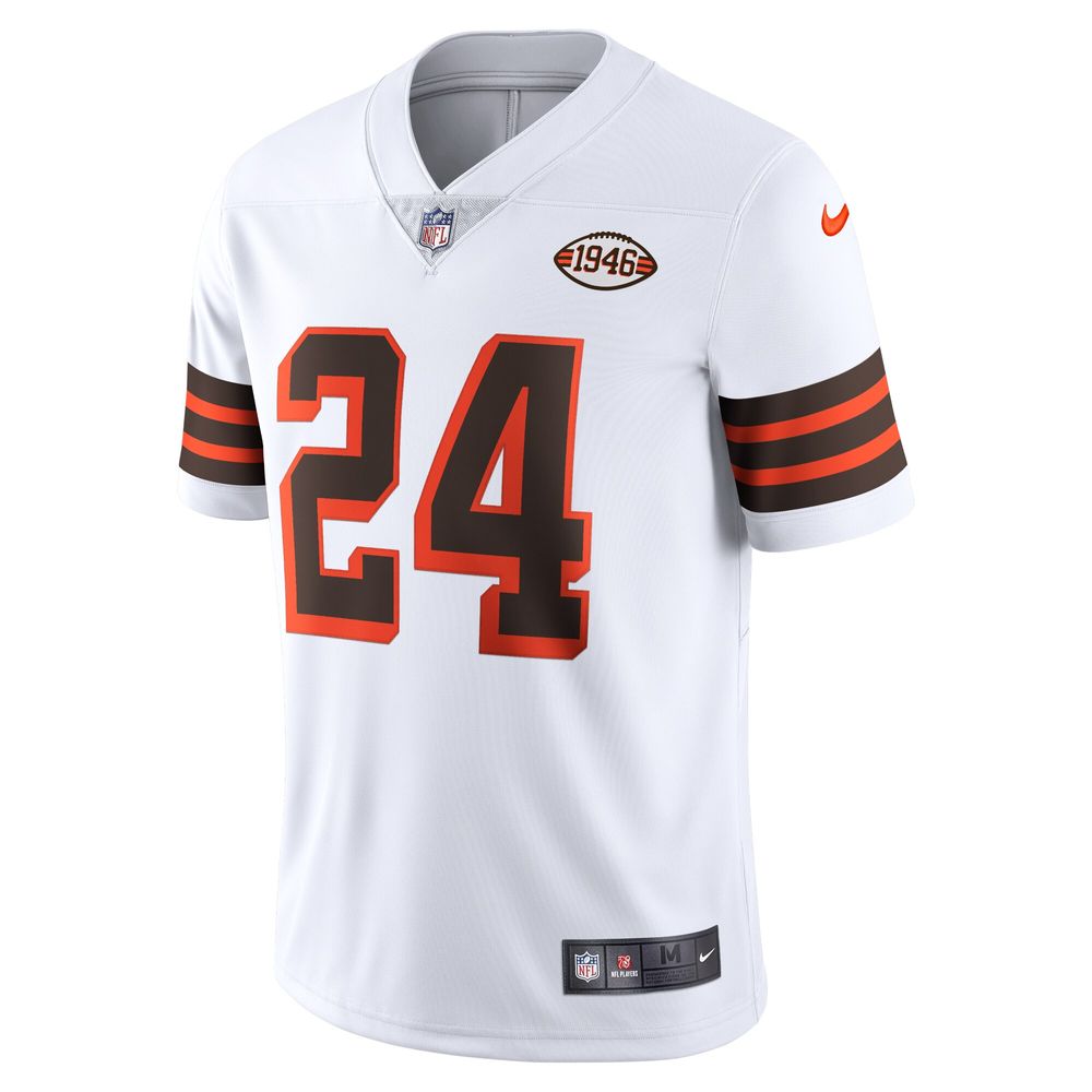 Nike Men's Nike Nick Chubb White Cleveland Browns 1946 Collection