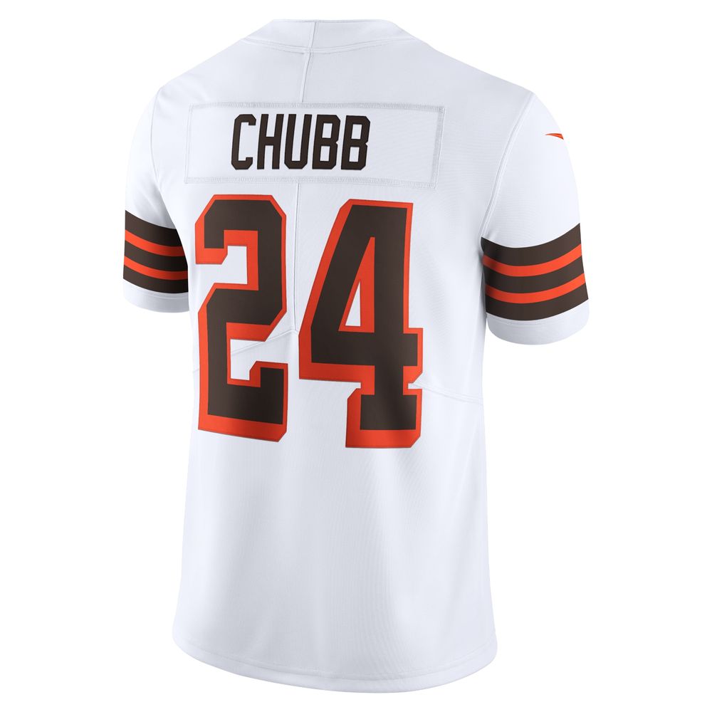 Nike Men's Nike Nick Chubb White Cleveland Browns 1946 Collection Alternate  Vapor Limited Jersey