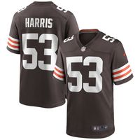 Men's Nike Nick Harris Brown Cleveland Browns Game Jersey