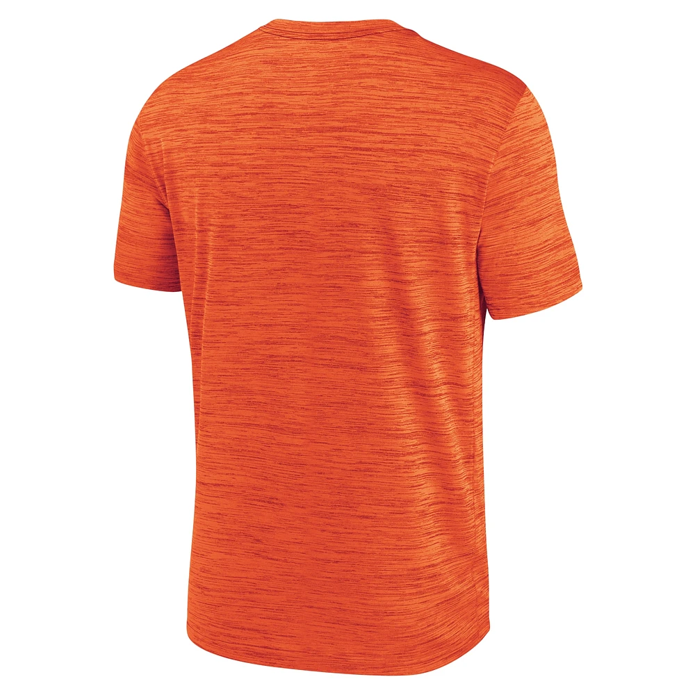 T-shirt Nike orange Cleveland Browns Blitz Velocity Modern Performance pour homme