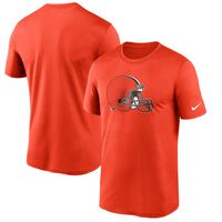 Men's Nike Orange Cleveland Browns Logo Essential Legend Performance T-Shirt