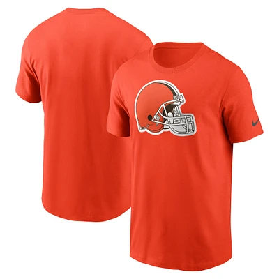 T-shirt Nike orange Cleveland Browns Essential pour homme avec logo