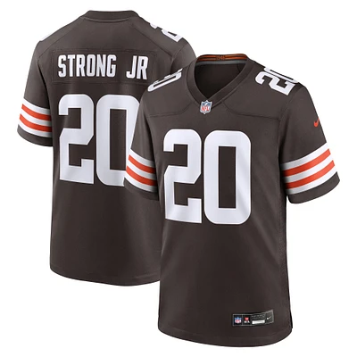 Maillot de match Nike Pierre Strong Jr. Brown pour homme des Cleveland Browns