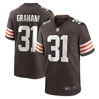 Men's Nike Thomas Graham Jr.  Brown Cleveland Browns Team Game Jersey