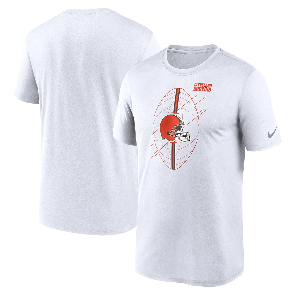 T-shirt Nike Cleveland Browns Legend Icon Performance pour homme - Blanc