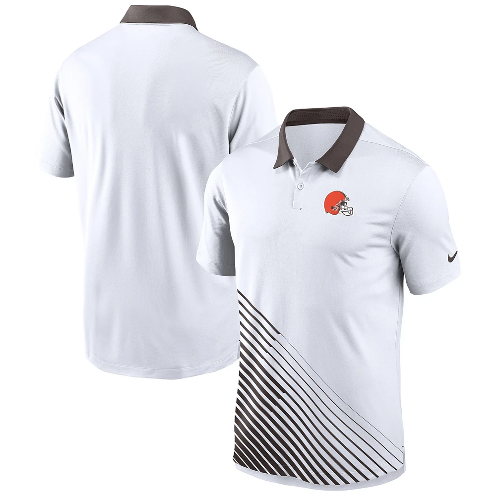 Polo Nike Cleveland Browns Vapor Performance pour Homme - Blanc