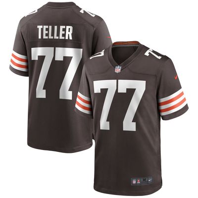 Men's Nike Wyatt Teller Brown Cleveland Browns Game Jersey