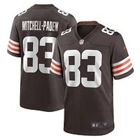 Maillot Nike Zaire Mitchell-Paden pour homme, marron, Cleveland Browns, Team Game