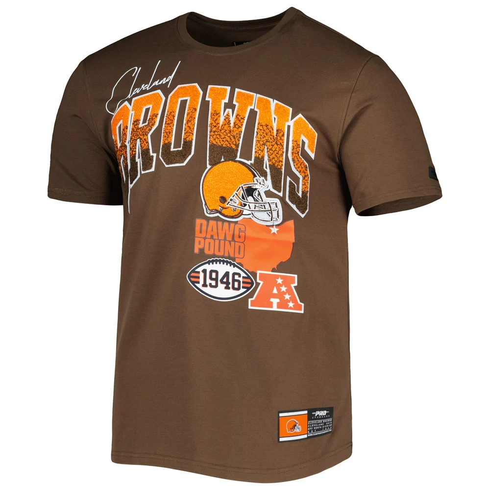 Men's Pro Standard Brown Cleveland Browns Hometown Collection T-Shirt