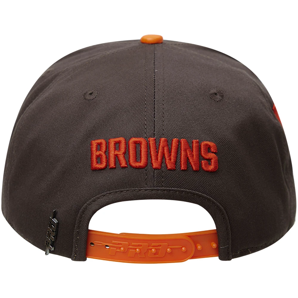 Men's Pro Standard Brown Cleveland Browns Hometown Snapback Hat