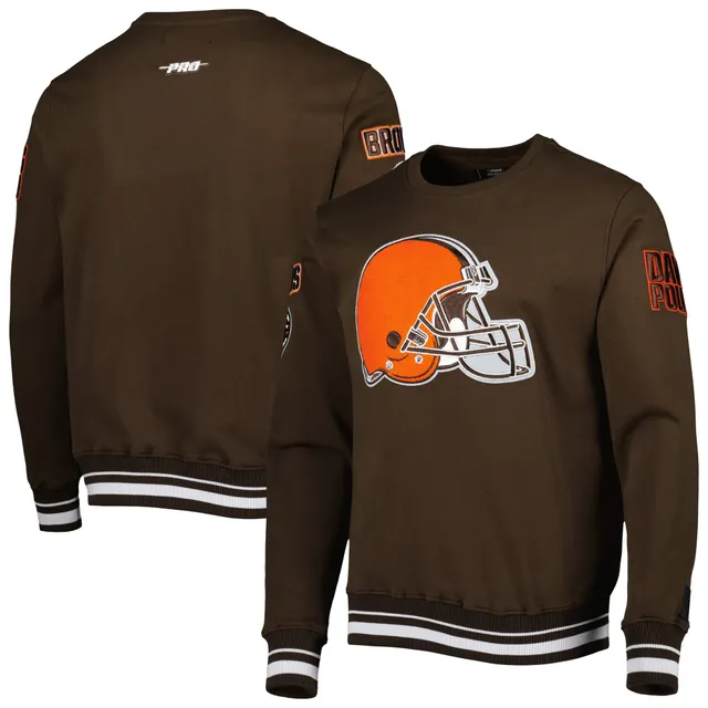 Lids Cleveland Browns Antigua Reward Crewneck Pullover Sweatshirt