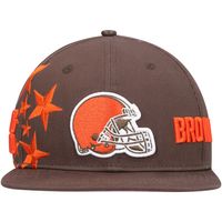 Men's Pro Standard Cleveland Browns Brown Stars Snapback Hat