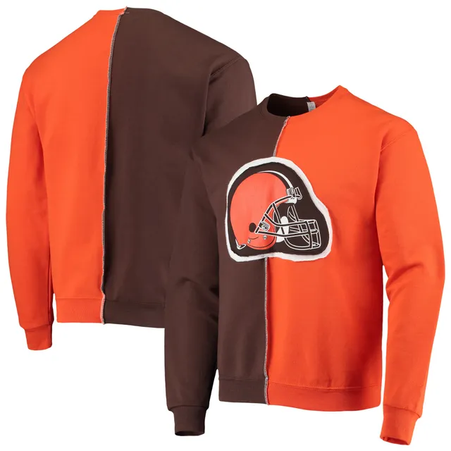 Lids Cleveland Browns Refried Apparel SustainableSplit Center Pullover  Sweatshirt - Orange/Brown