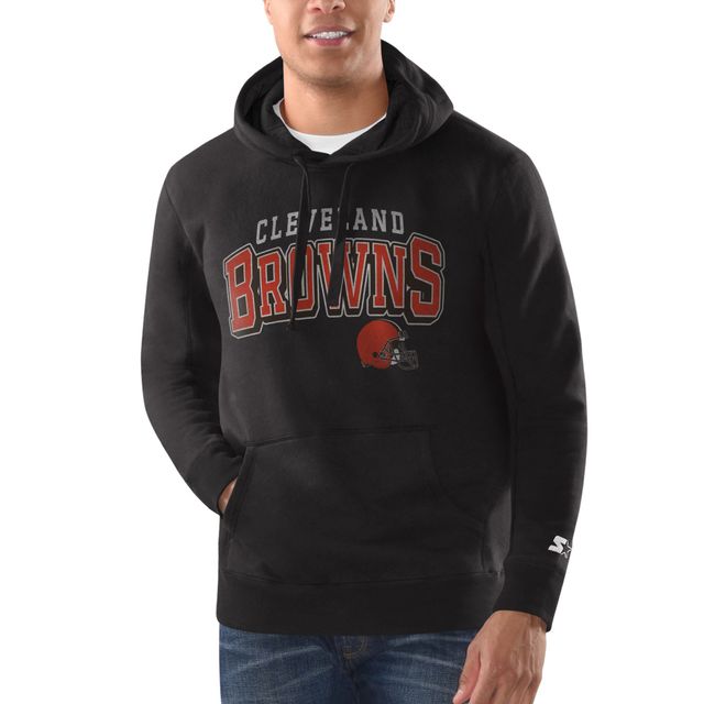 Starter Black Cleveland Browns Classic pour hommes - Chandail à capuchon