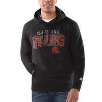 Men's Starter Black Cleveland Browns Classic - Pullover Hoodie