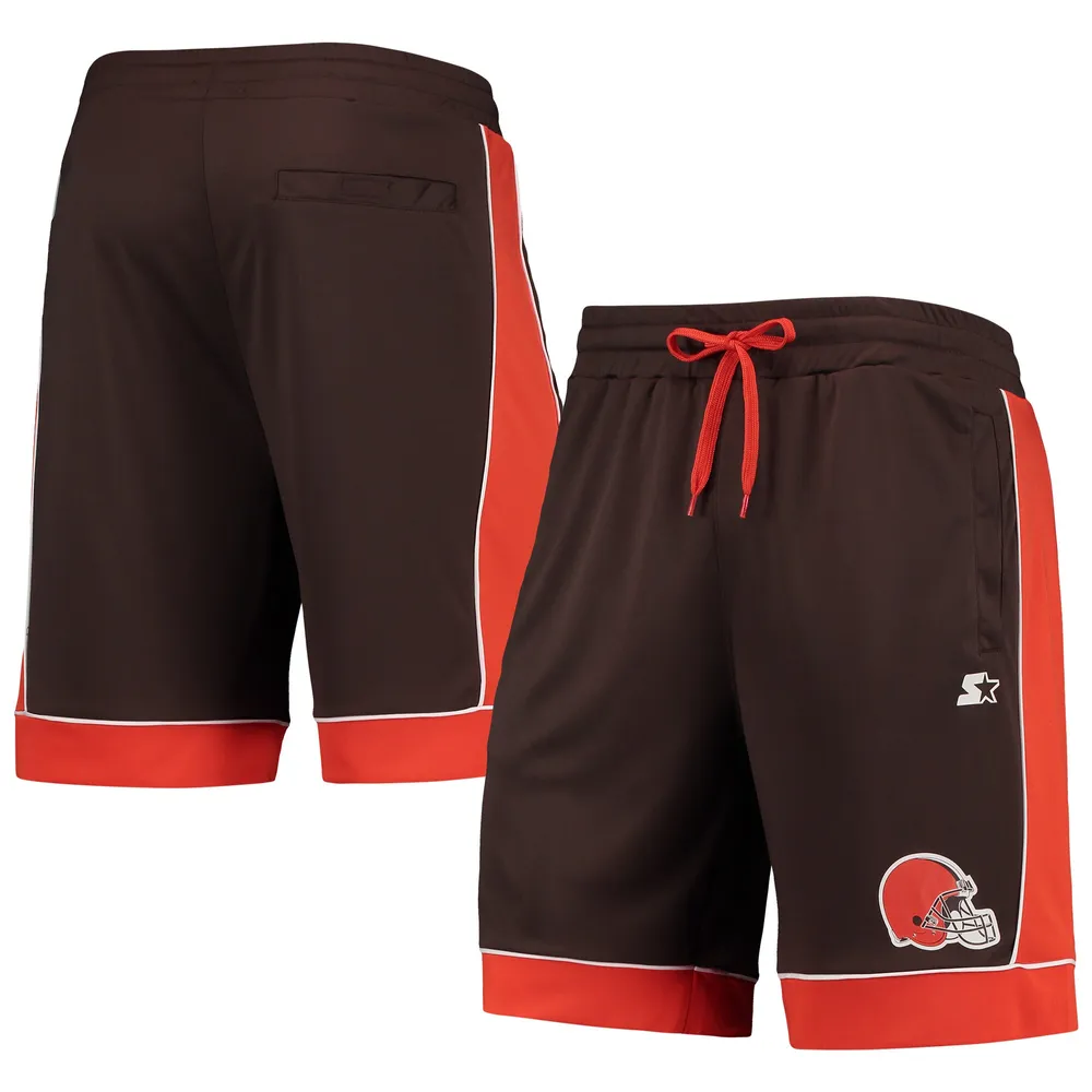 Starter Brown/Orange Cleveland Browns Fan Favorite Fashion Shorts pour homme