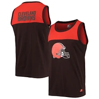 Débardeur mode Cleveland Browns Team Touchdown Starter marron/orange pour homme